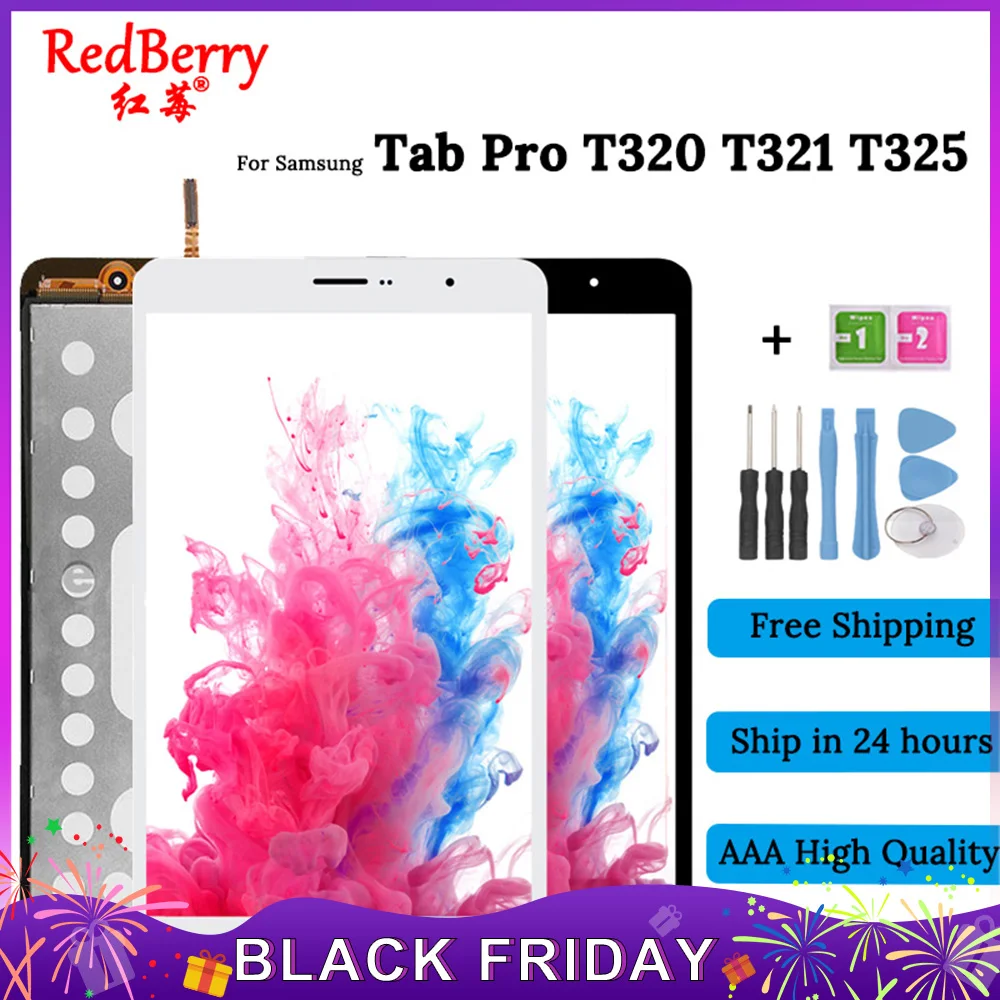

New 8.4" For Samsung Galaxy Tab Pro SM-T320 SM-T321 T320 t321 T325 LCD Display Touch Screen Digitizer Full Assembly