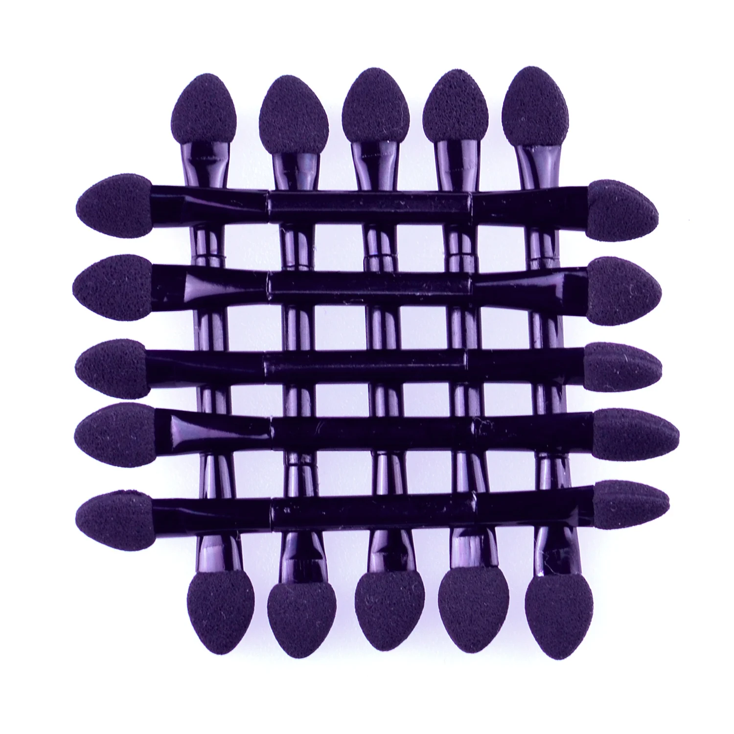 

10Pcs Professional Eyeshadow Applicator Sponge Brushes Double Ended Eye Shadow Powder Brush Makeup Tools Set