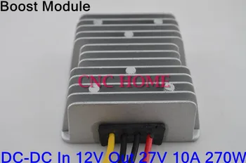 

DC-DC Boost Module 12V to 27V 10A 270W Car Boost Power Converter Waterproof Step Up Module Aluminum Case Converter