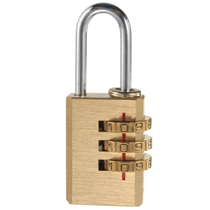 High Security Pure Copper Mini Lock 3 Digit Combination Password Lock