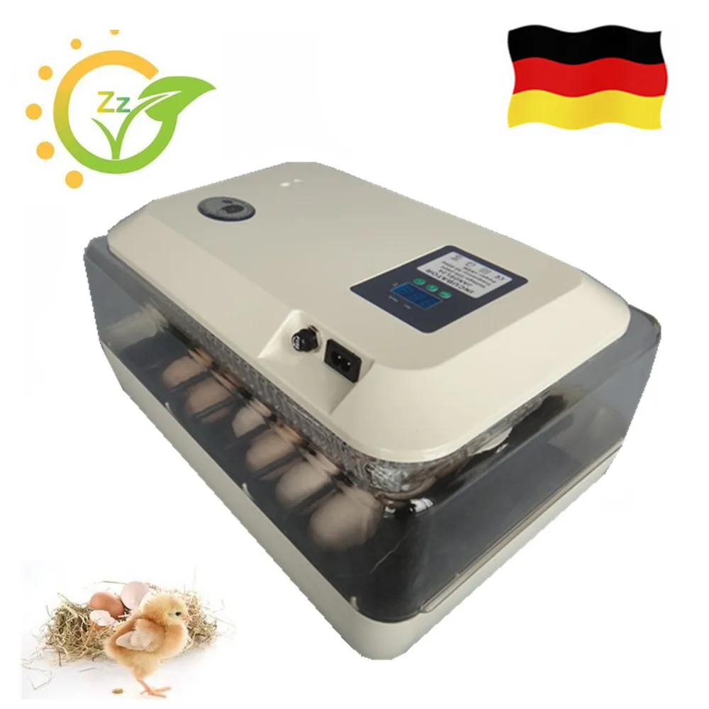 

Household small 24-eggs incubator digital temperature control tray poultry hatcher for chicken ducks geese