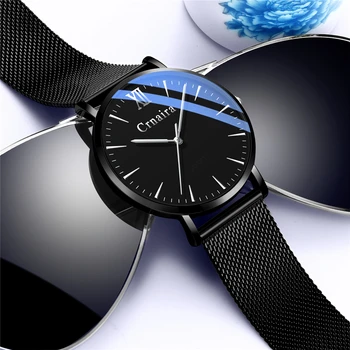 

Relogio Masculino Mens Watches Top Brand Luxury Ultra-thin Wrist Watch Men Casual Simple Steel Mesh Clock Male erkek kol saati