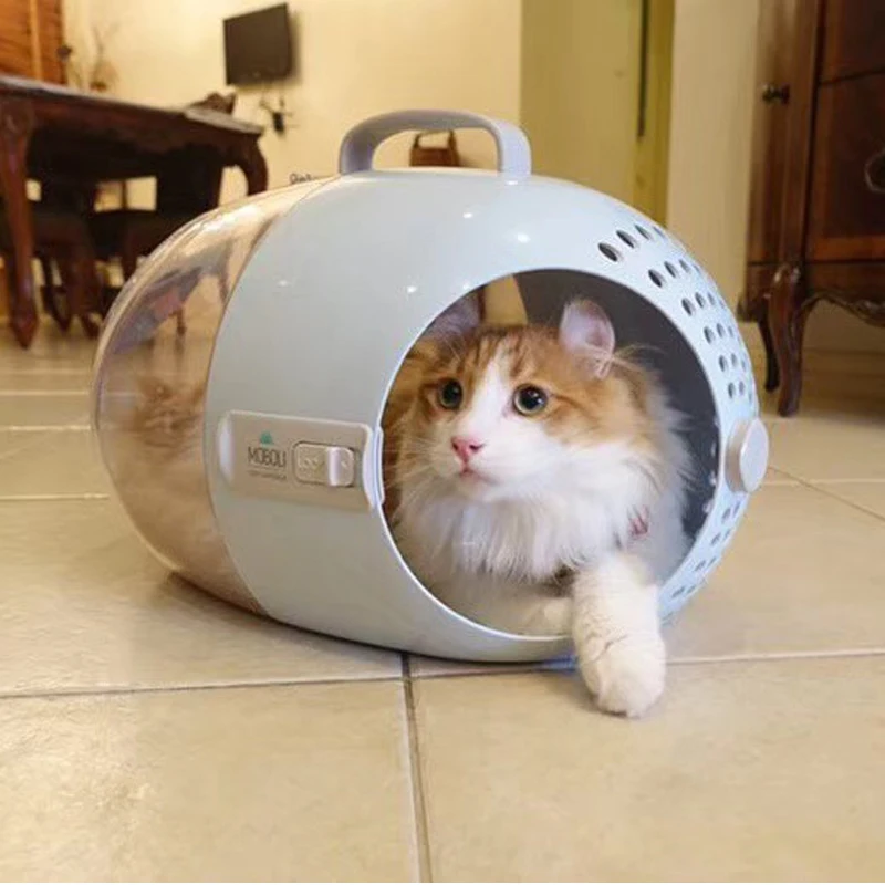 Travel Capsule Cat Carrier Cat Capsule Out of Bag Mobile Cats Nest Breathable Transparent Pet Bag for Dog Rabbit Pet Rat
