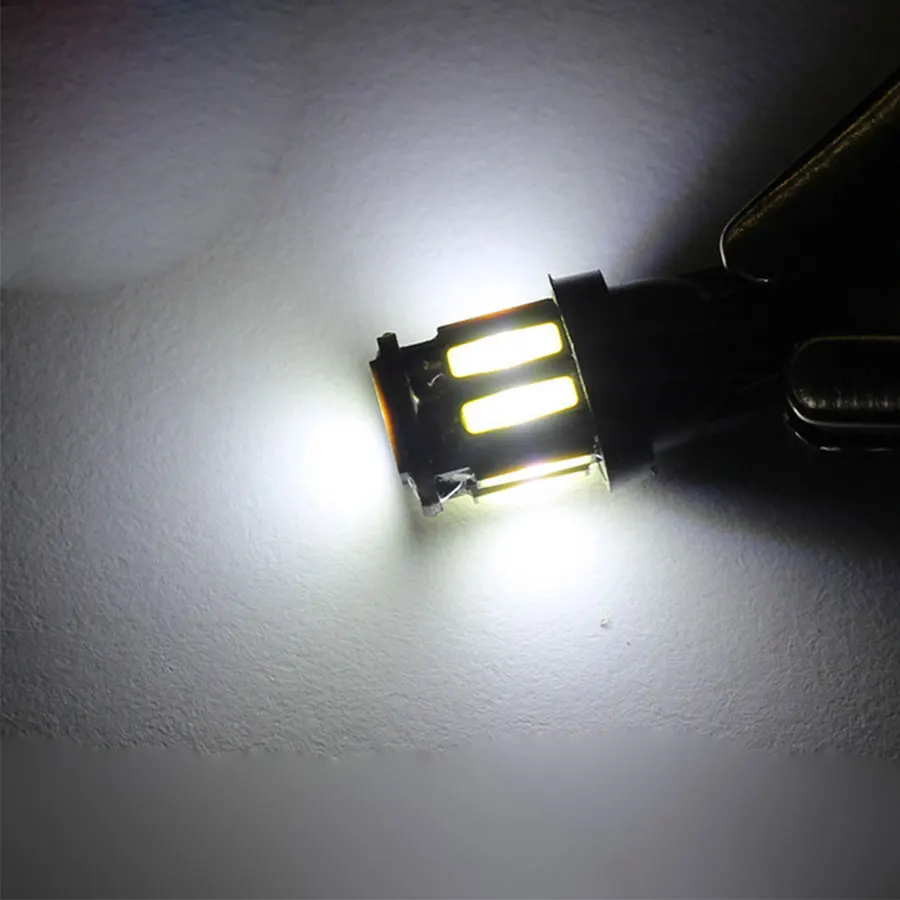 4 шт. Автомобильные светодиодные лампы T10 194 W5W 7020 10SMD 6000|led w5w|t10 7020dashboard light |