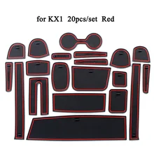 Car Interior Accessories Door Pad Rubber Dust-proof Gate Slot Mat Cup Holder Non-slip Mat Cushion Decoration for KIA KX1 Car Interior Accessories Door Pad Rubber Dust-proof Gate Slot Mat Cup Holder Non-slip Mat Cushion Decoration for KIA KX1