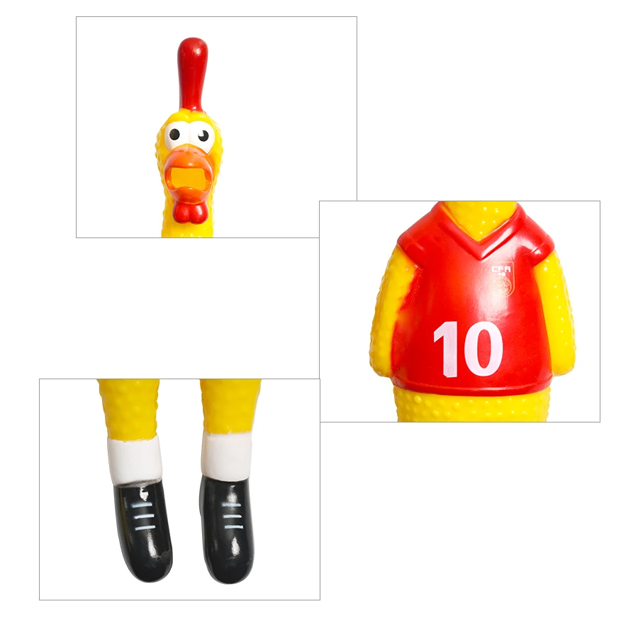 36 см, Выжми игрушка со звуком Shrilling кричащий цыпленок игрушка для собаки в форме писклявый резиновый тематика "Кубок мира по футболу" Курица