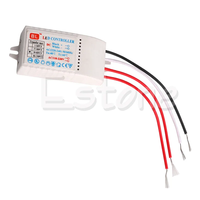 

AC 220-240V Electronic Transformer Power Supply Driver For String LED 50-80pcs-Y102 for LED