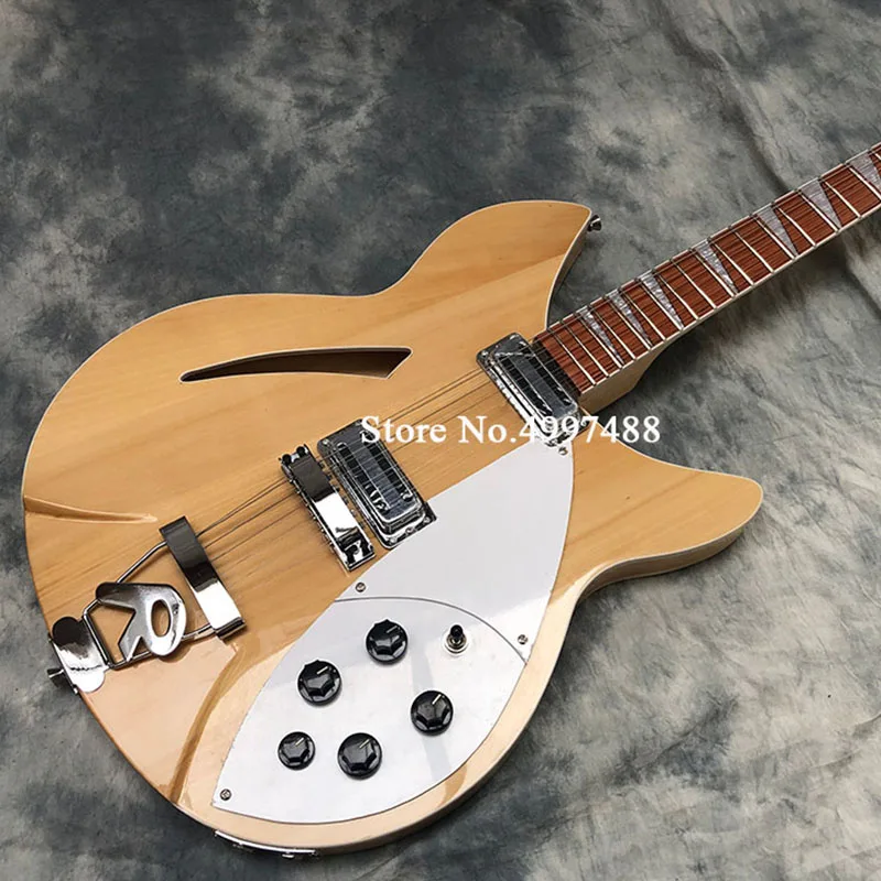 

High quality red 360 mid-air 12-string jazz electric guitar Korean pickup R bridge free shipping