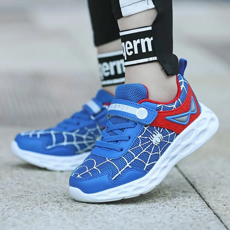 

Summer Kid Sneakers Boys Running Shoes Children Sport Shoes Spider Basket Garcon Enfant Footwear Breathable Casual Girls Shoes