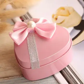 

Heart Shape Metal Tin Candy Box Ro'man'ti'c Wedding Birthday Christmas Favor Bowknot Sweets Jewelry Boxes gift Wrap party decor