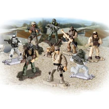 Urtoypia строительные фигурки солдат с боевым оружием и аксессуарами совместимы с другими армейскими конструкторами подарок