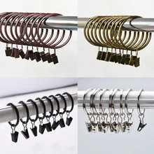 Curtain Rings Bath Curtain 10 pcs pack Home Decoration Clamps Drapery Clips Rod Clips Window High