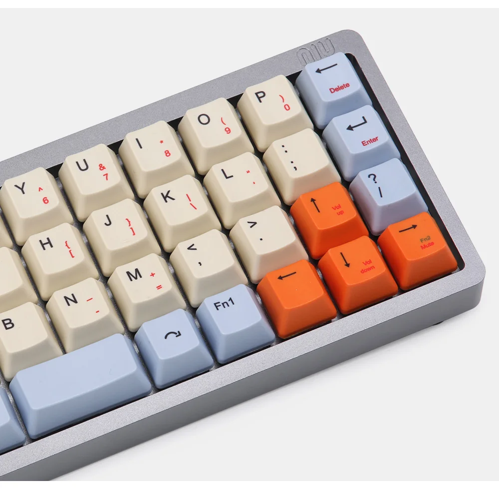 NIU40 молочные с синей эмалью подслоенные OEM профиль колпачки для 40% макет вишня