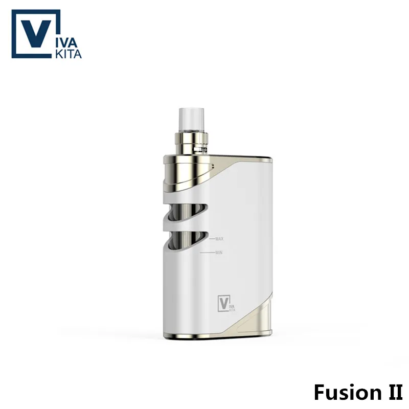 

50W Vape Kit 1500mAh Fusion all in one vaporizer 2.0ml built in battery Electronic cigarette box mod 0.25ohm built in atomizer