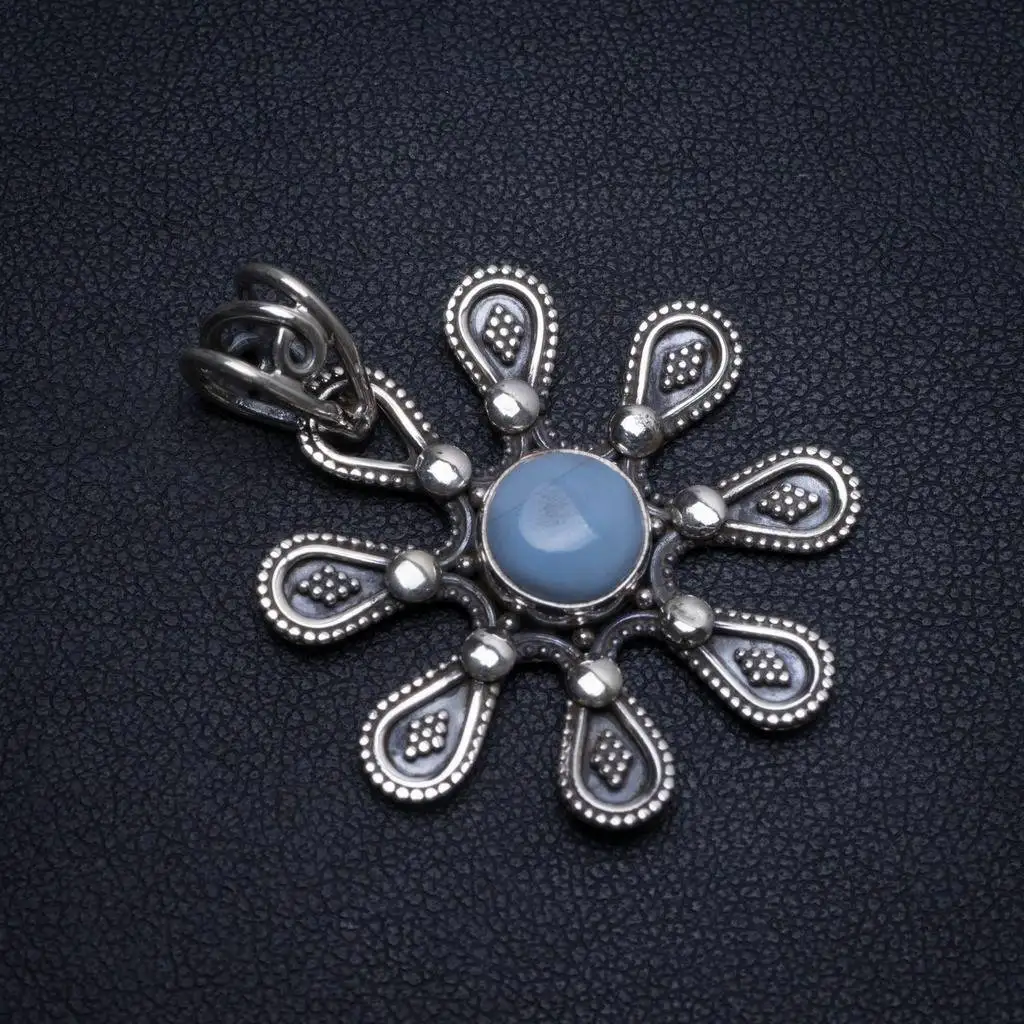 

Natural Owhyee Opal Handmade Indian 925 Sterling Silver Pendant 1 1/2" T0057