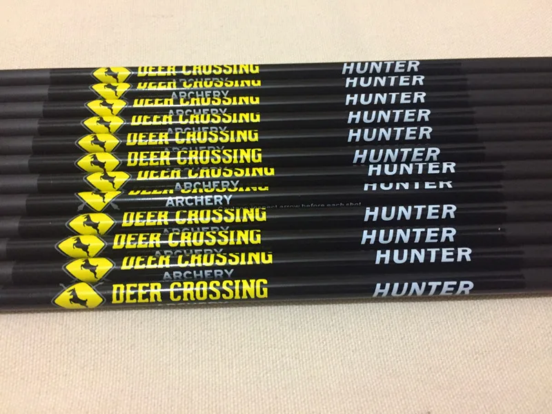 

6pcs Archery carbon arrow shaft spine300/340/400/500/600 ID6.2 OD7.6 DIY arrow shaft for compound bow traditional bow hunting