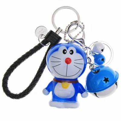 Мини брелок для ключей doraemon мультяшная кукла влюбленных автомобильная цепочка