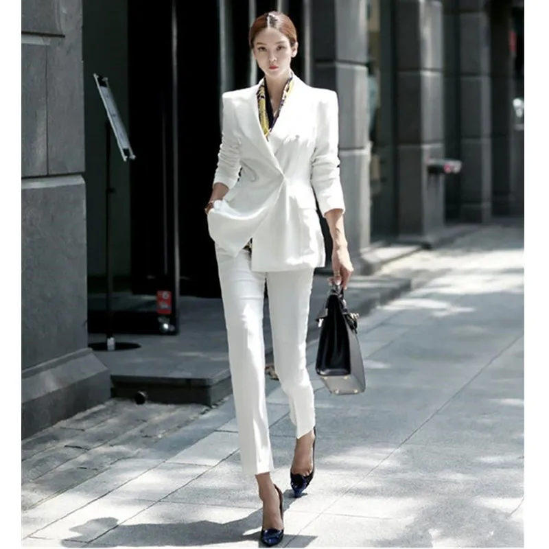 41 (1)         99        Slim formal lady office clothing office uniform design lady night business pants suit jacket blazer