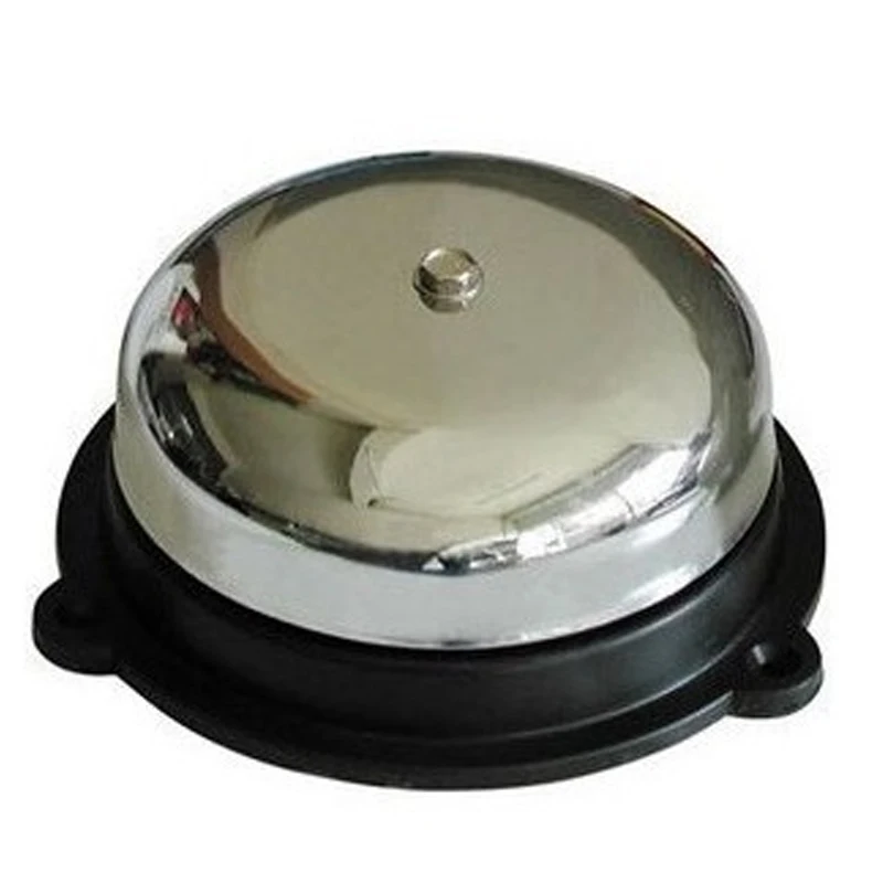 Polegada 220v Diâmetro 100 mm Chrome Martelando tipo Especial Escola Bell Fábrica Redonda Nenhuma Faísca 4