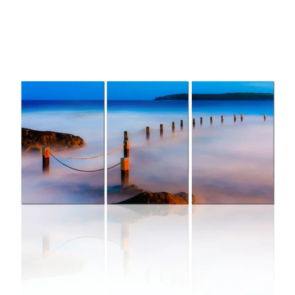 

FREE SHIPPING 3 Panel Canvas Painting Charming Seascape Scenery Print on Canvas(Unframed)40x60cmx3pcs