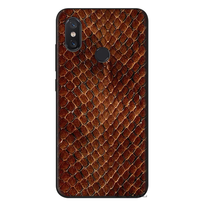 Чехол для телефона с текстурой змеиной кожи Xiaomi Mi 6 8 Lite A1 A2 5X 6X F1|Чехлы-накладки| |