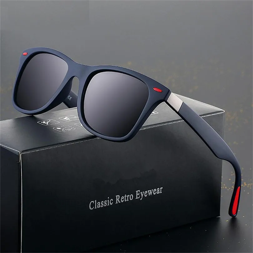 

CHUN BRAND DESIGN Classic Polarized Sunglasses Men Women Driving Square Frame Sun Glasses Male Goggle UV400 Gafas De Sol M125