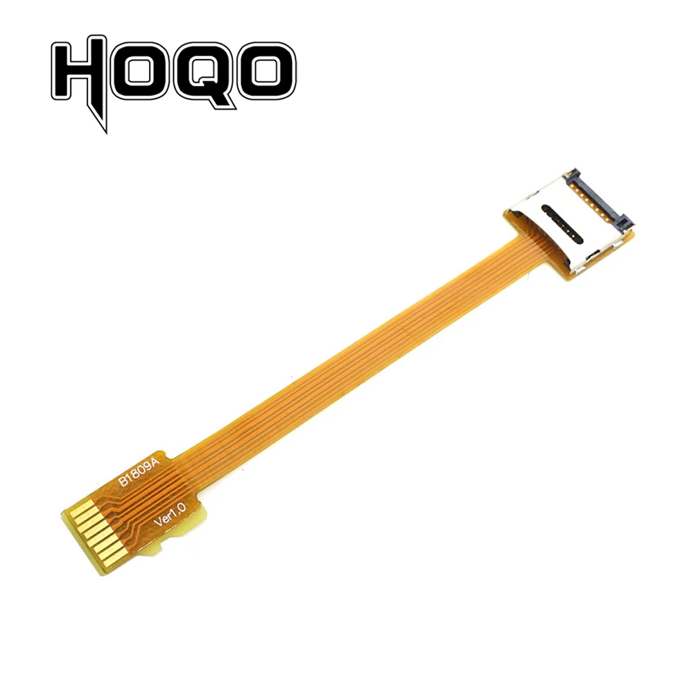 

Micro SD / TF Memory Card Kit Male to Female Extension Cable Soft Flat FPC Cable Extender 10cm