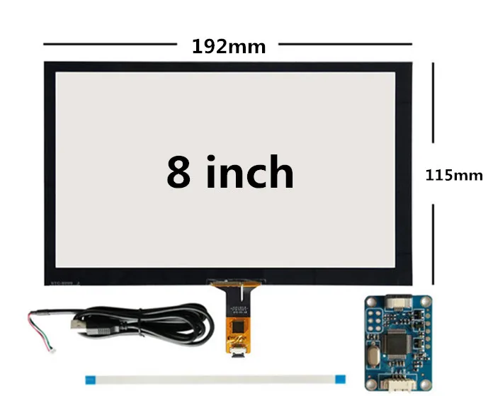Планшетный ПК Raspberry Pi 8 дюймов 192 мм * 116 навигация емкостный сенсорный дигитайзер