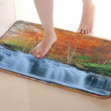 Водопад Стиль Коврик для ванной комнаты, смешной Противоскользящий коврик для ванной, занавески для душа s аксессуары, соответствующие вашей душевой занавеске