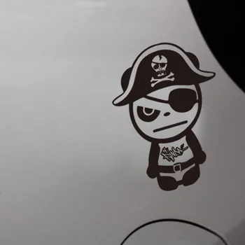 

XGS DECAL Car sticker funny pirate panda 16.5 x12.5cm reflective waterproof decal for car truck ebike motorcycle