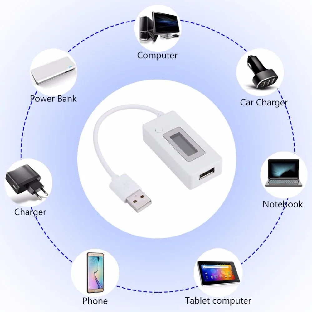 Новое поступление lcd Micro USB зарядное устройство для батарей Емкость Напряжение Ток Тестер метердетектор для смартфона мобильный Банк питания