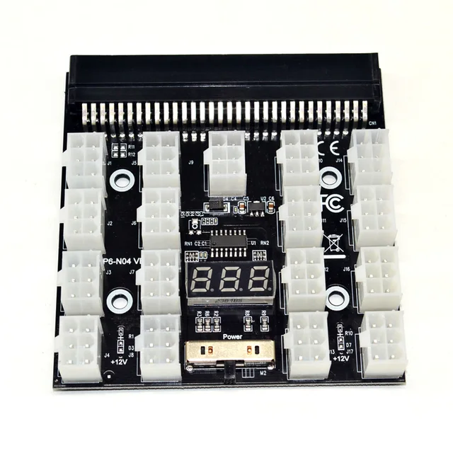 Cheap 10PCS Server Computer Switch Power Converter 17 x 6Pin Power Interface Breakout Adapter Board for Bitcoin Miner Antminer Mining Cheap 10PCS Server Computer Switch Power Converter 17 x 6Pin Power Interface Breakout Adapter Board for Bitcoin Miner Antminer Mining