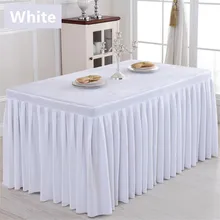 1 шт. Индивидуальные Твердые фланелевые прямоугольные банкетный стол в гостинице юбка для коктейльных Арти Конференц-приема стол Крышка