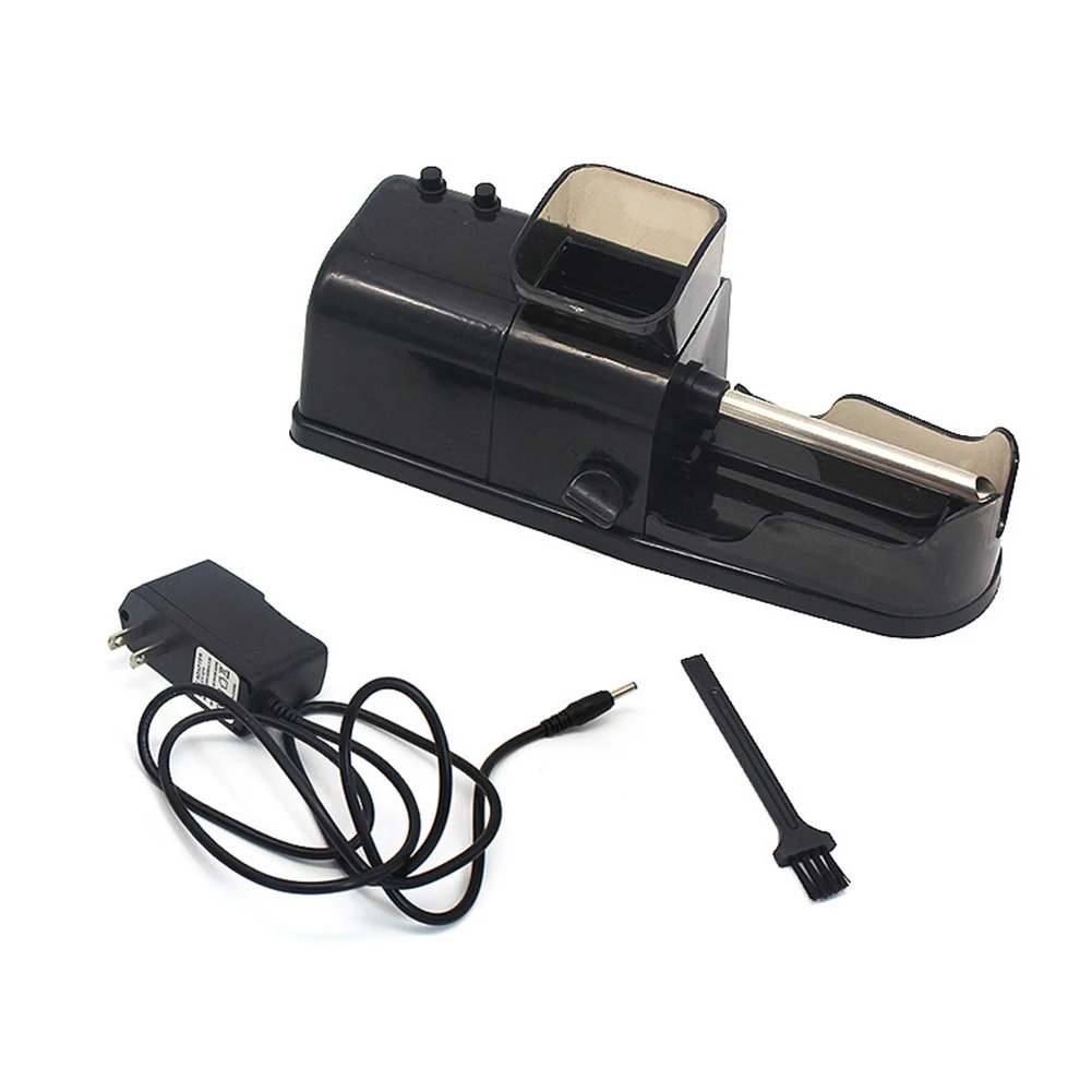 1 шт. электрическая Легкая Автоматическая сигарета прокатки машина инжектор с функцией доверия адаптер измельчитель табака ролик - Цвет: Black US Plug