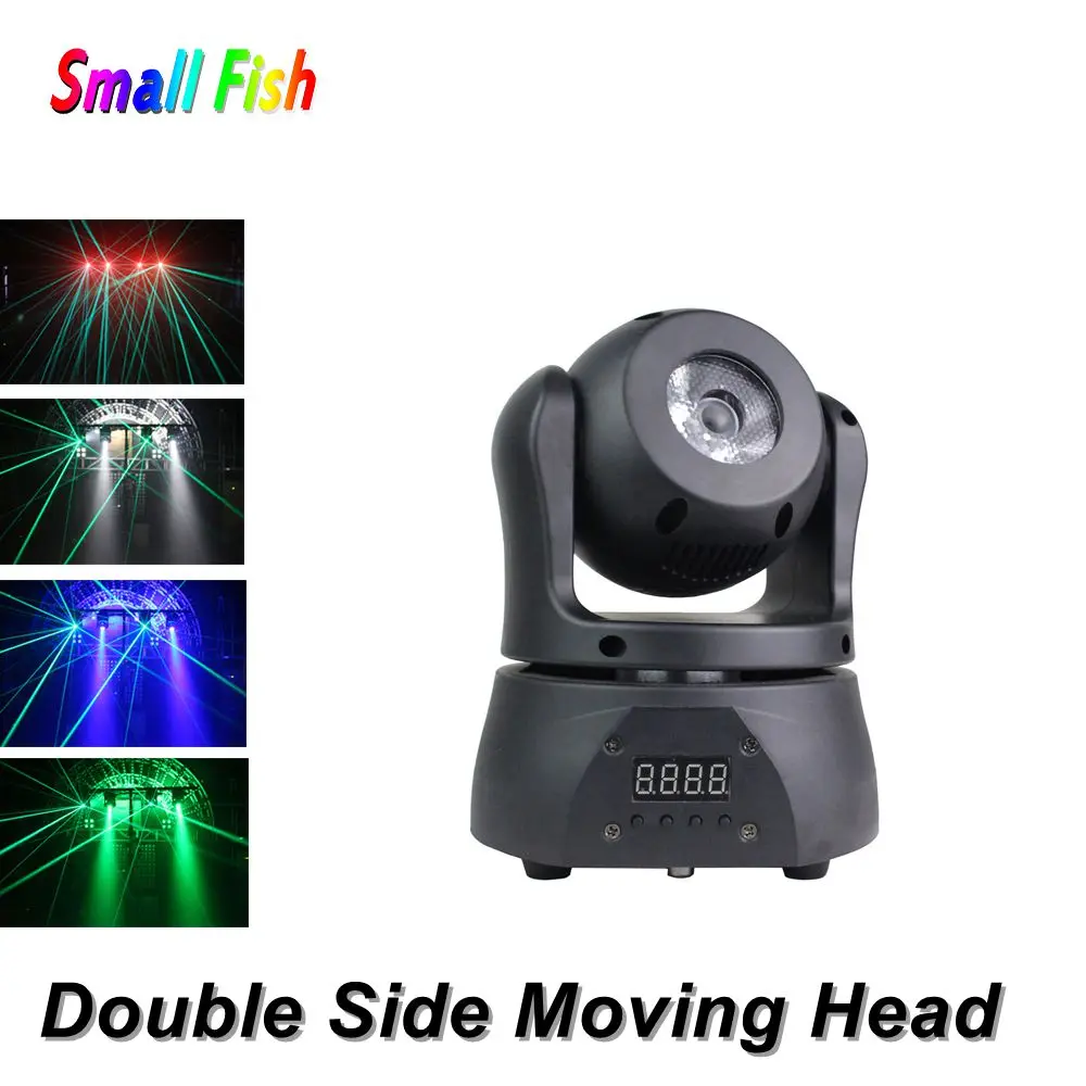 

Disco Light DMX RGBW LED Stage Light Double Side Moving Head Beam Party Light DMX 512 LED Light Christmas Decorations For Home
