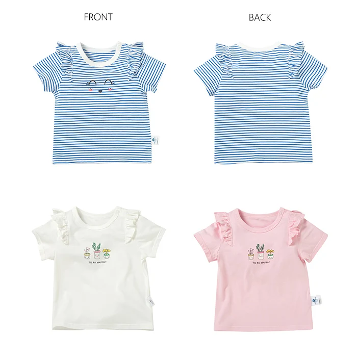 Новинка года; футболка с короткими рукавами для девочек; летняя детская одежда; футболка с круглым вырезом для малышей