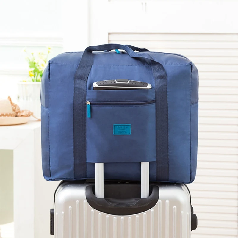 Buy Portable Foldable hand Luggage Bag Nylon Travel Clothings Large Capacity