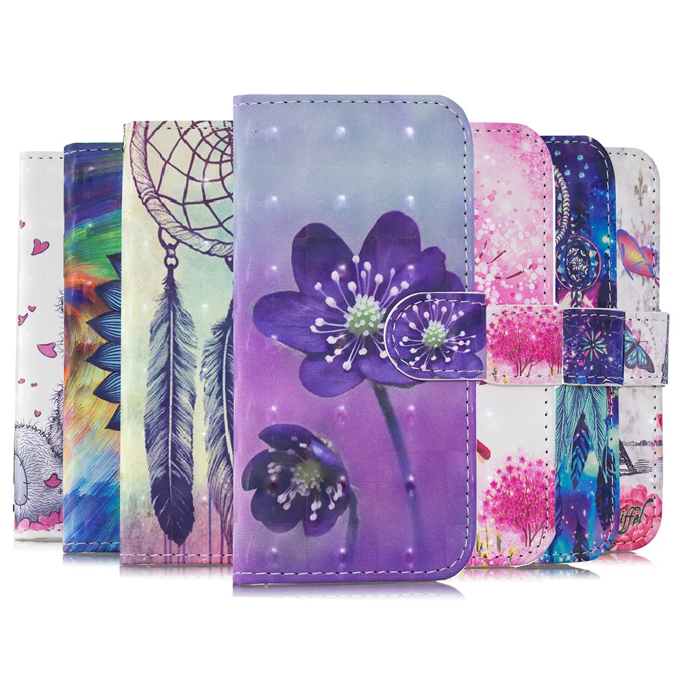 

vintage arts 3D Painted Flip phone case For Samsung Galaxy A7 2018 A750 magnetic wallet cover cases Carcasa funda hoesje caso