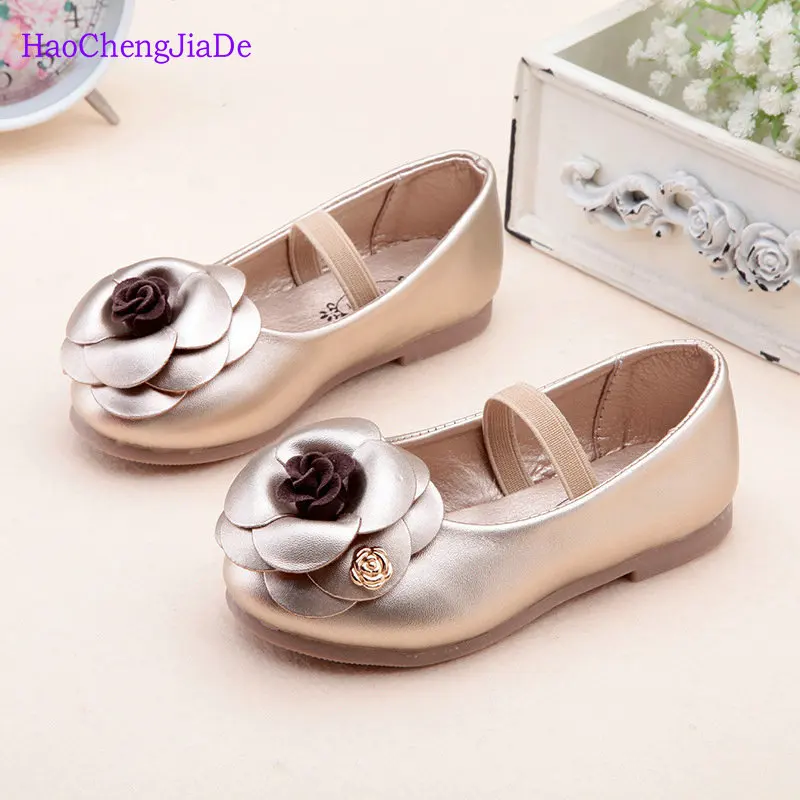 

2018 New Children single shoes spring princess children leather fashion girls kids party flat shoes for girl casual shoes 21-36