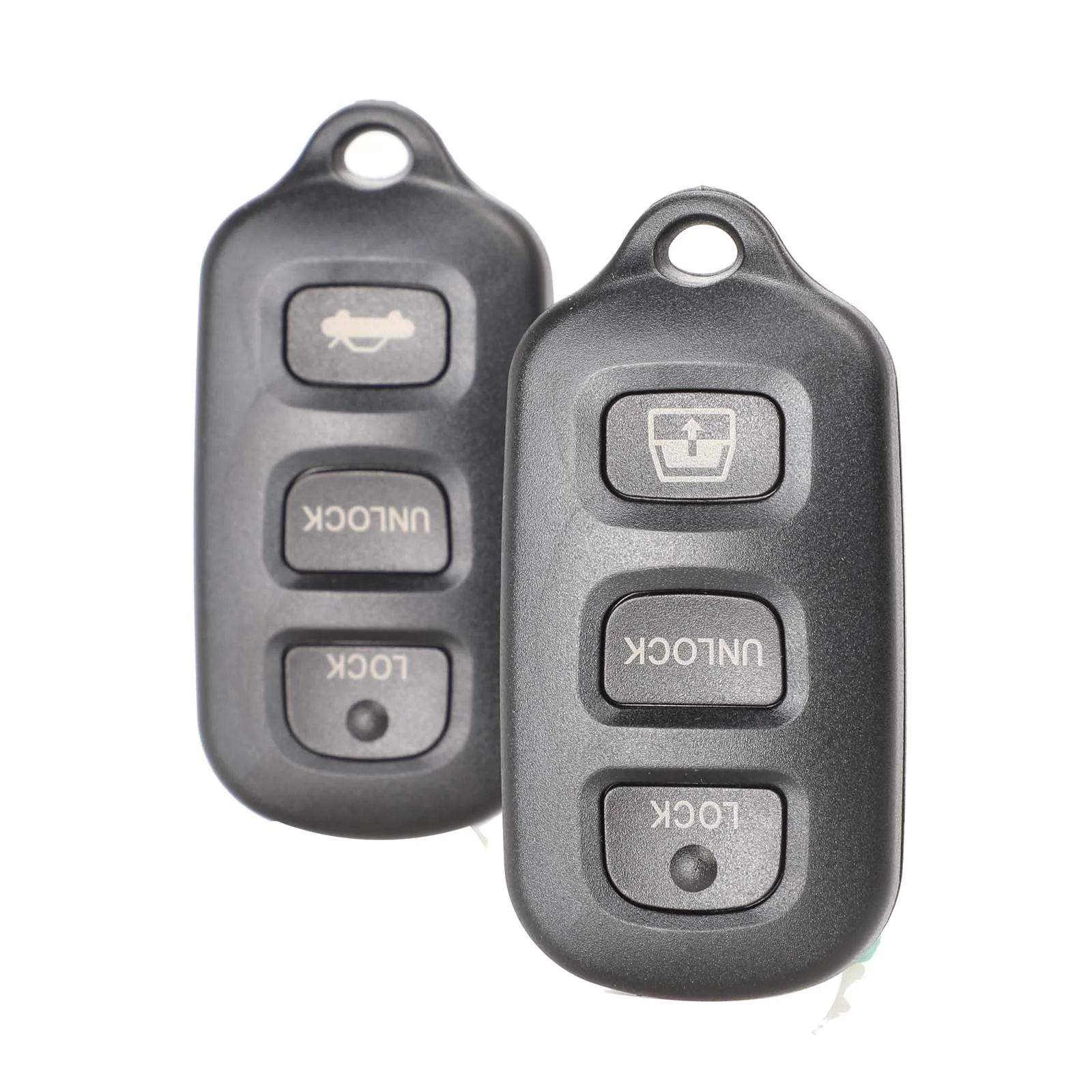 

Jingyuqin Smart Remote Car Key Shell For Toyota Sequoia 4-Runner 4Runner 2003-2008 3 Button + 1 Panic Key Fob Replacement