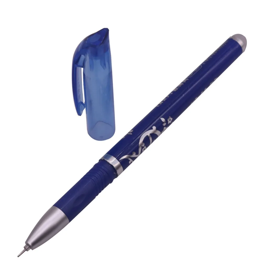 

12 pcs 0.5mm Crystal Blue Erasable Ink Gel Pen Student Happy Stationery Magic Pen High-quality Writing Pens
