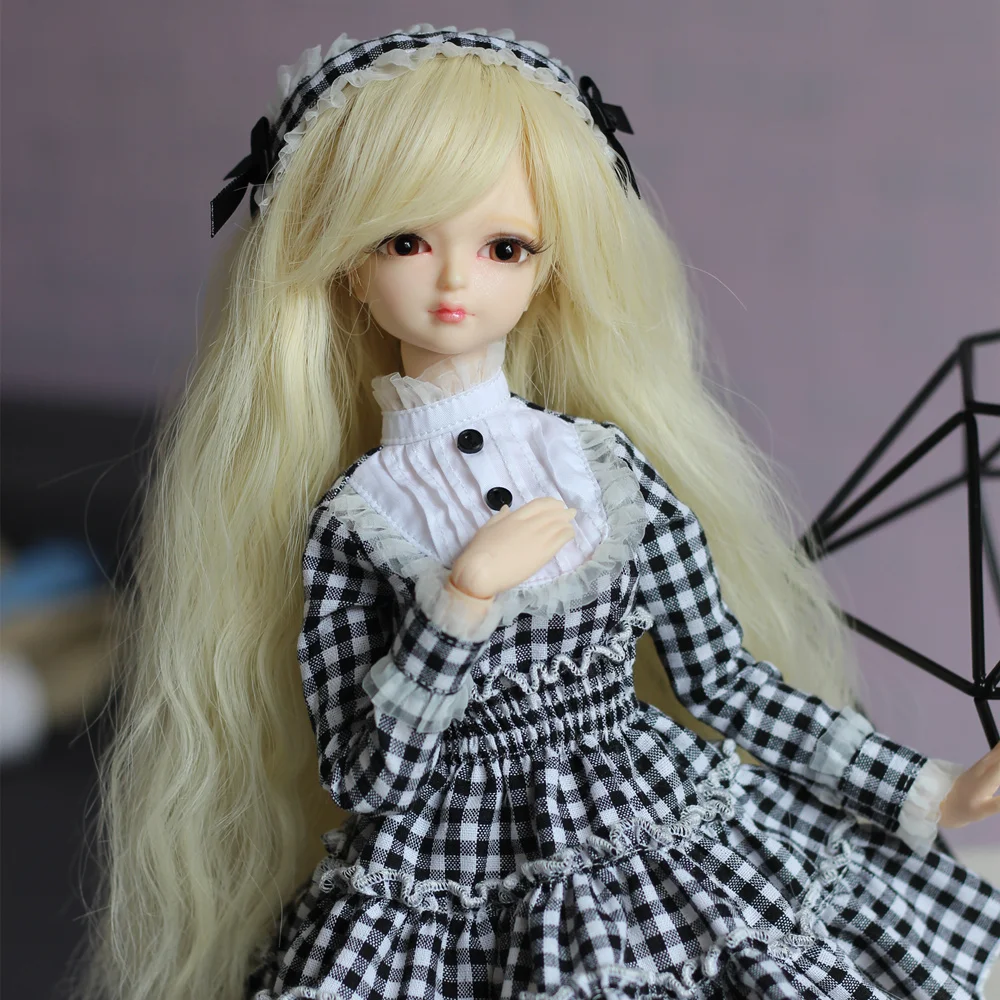 Fortune Days for 1 4 BJD Doll 45cm Highly Cute font b tartan b font princess