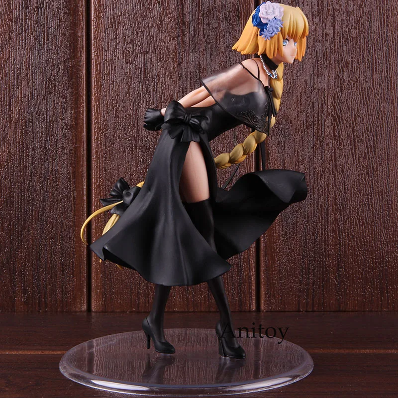 FGO Fate Grand Order линейка Jeanne d'Arc черное платье Ver. 1/7 Масштаб ПВХ фигурка Коллекционная модель игрушки