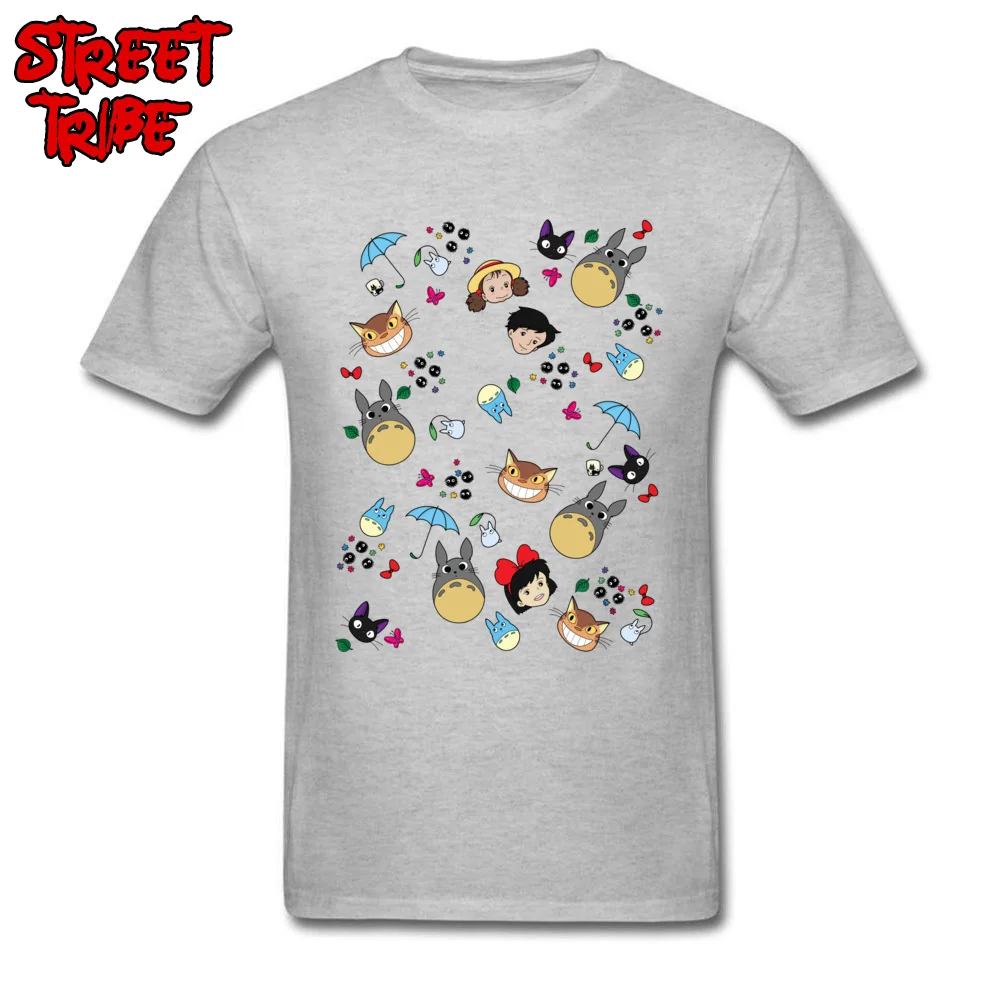 catbus studio ghibli totoro Brand New Men T-Shirt O-Neck Short Sleeve 100% Cotton Tops Shirt Design Tops Tees Drop Shipping catbus studio ghibli totoro grey