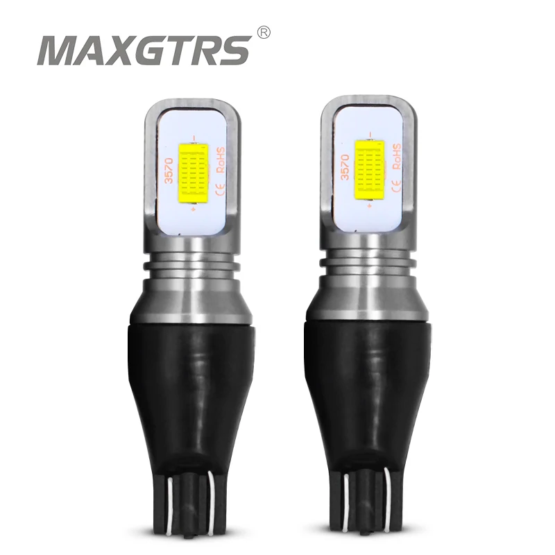 

2x T15 CANBUS No ERROR W16W 921 912 3570 Chip LED 72W Auto Replacement Reverse Light Backup Parking Bulbs Lamps Car Light Source
