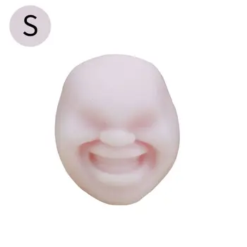 

Mini Decompression Simulation Human Face Ball Squeeze Toy Slow Rising Stress Reliever Christmas New Year Portable Gift