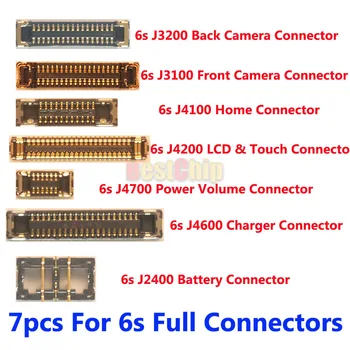 

1sets/lot 7pcs FPC connectors for iPhone 6S 4.7" LCD touch power camera dock volume Home battery on logicboard connector
