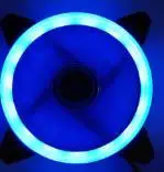 12 моделей многоцветный RGB чехол с круговым охлаждением 2 кольца cpu светодиодный вентилятор 120 мм 12 см RGB светодиодный ring для компьютера кулер для воды радиатор - Цвет лезвия: Blue led