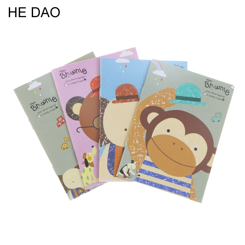 

1 Pcs Korean Creative Stationery Notepad Office Supplies School Cartoon Animals Style Notebook Diary Students Diary