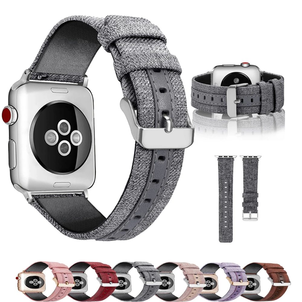 Кожаный ремешок для Apple watch band 42 мм 38 iwatch 4/3 Band 44 40 браслет роскошный кожаный +